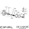 Cifial 32217AWC.R 32217AWC.L Asbury 3 4 Inch Wall Stop Valve Dimension